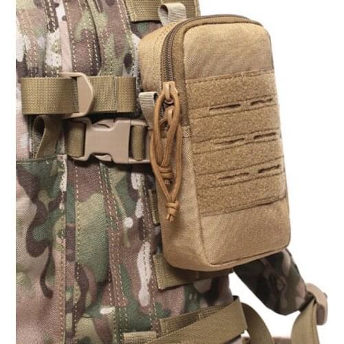 Outdoor 1000D Tactical Molle Pouch Mobile Phone Pouch Waist Bag EDC Tool Bag Vest Pack Cell Phone Holder