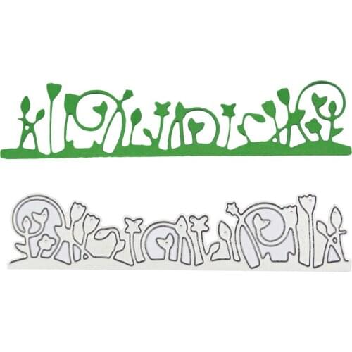 Grass Shape Cut Dies Metal Paper Cut Stencil Card Scrapbook Album Edge Decoration Cutting Stamp Handmade Die Cut