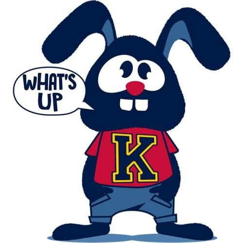 Three Ratels C545 Funny cartoon rabbit car hood sticker laptop decal wall stickers for boys home decoration gabinete gamer