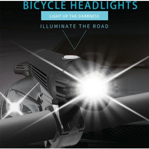 Bicycle Lamp For MTB Cycling Super Bright USB Bike Light Rechargeable Plastic T6 Headlights LED Bicycle Accessories