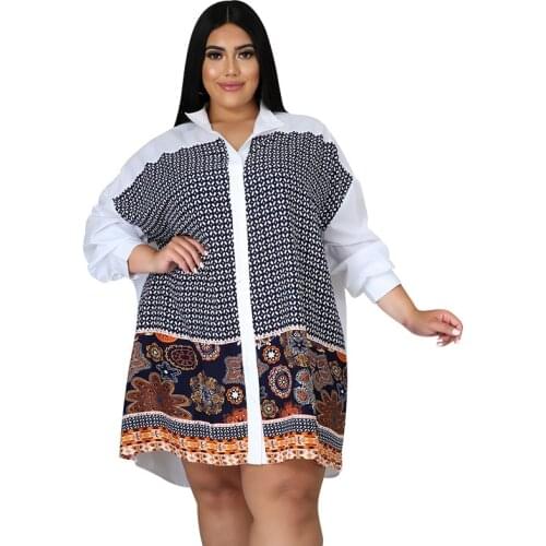XL-4XL Plus Size African Dresses For Women New Africa Clothes Dashiki White Print Ankara Dresses Bazin Traditional Robe Dress