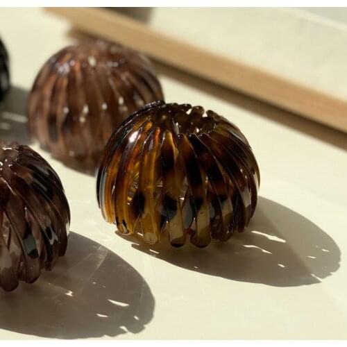 Women Horsetail Buckle Hair Clip Plastic Resin Hair Claws Pins Female Ponytail Hair Accessories Bird Nest Expanding Hairpins