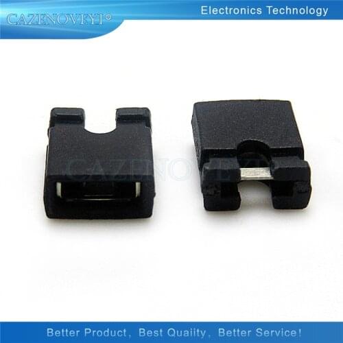 100pcs/lot 2.54mm Circuit Board Jumper Cap Shunts Short Circuit Cap Computer Jumpers Shunt Cap In Stock