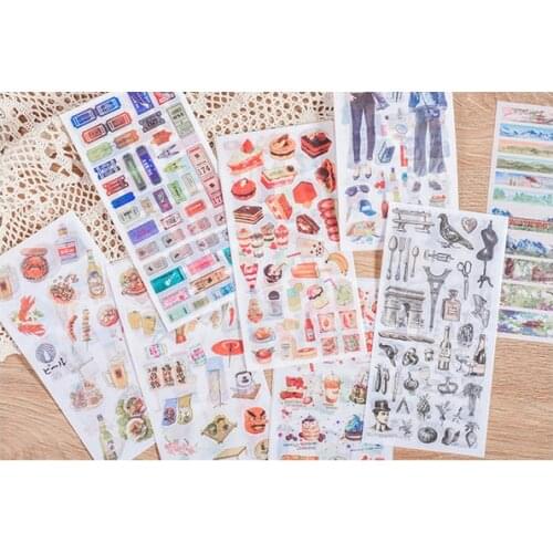 3pcs Cartoon paper stickers diy decoration Diary Book Planner sticker for album scrapbooking Decoration papeleria sale