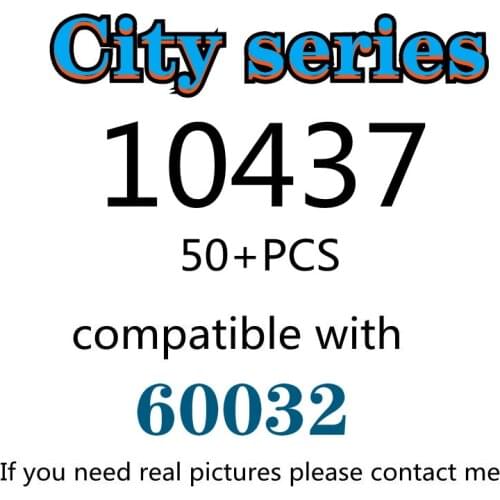 50PCS 10437 Building Block Toy City Series 60032 Assembled Building Block Childrens Toy Gifts
