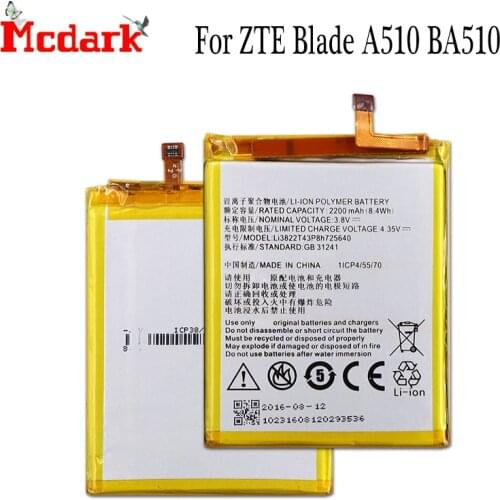 Li3822T43P8h725640 Battery For ZTE Blade A510 BA510 Batterie Bateria Batterij Accumulator 2200mAh