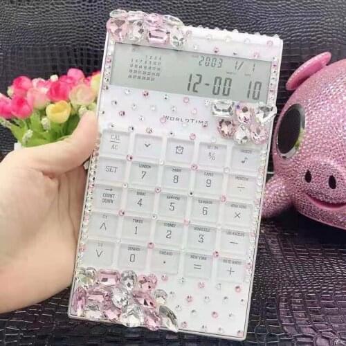 Kawai stick drill water drill calculator portable bank accounting special shining crystal electronic computer office supplies