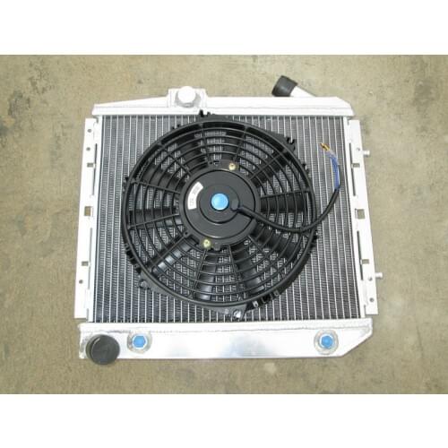 Aluminum Radiator + 12_Fan For Renault Super 5 GT R5 R9/11 1.4 Turbo AT/MT 40mm 1985-1991