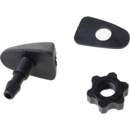 Car Universal Windshield Washer Sprinkler Head Wiper Fan Shaped Spray Nozzle 090E