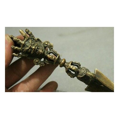 Free shipping Tibet Buddhism Mahakala Hayagriva Buddha Statue Phurba Dagger Holder