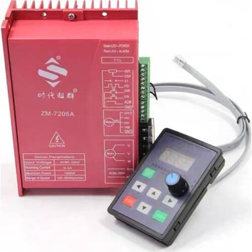 310V DC Brushless Motor Driver ZM-7205A Input 220V AC Max. 5A 1100W BLDC with Handheld Intelligent Setting Unit