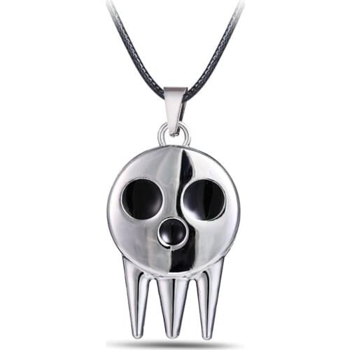 Chain 1Pcs Cool Anime Soul Eater Death The Kid Cosplay Costumes Ring Necklace Pendant Props Action Figure Toys for Kids Boy Gift