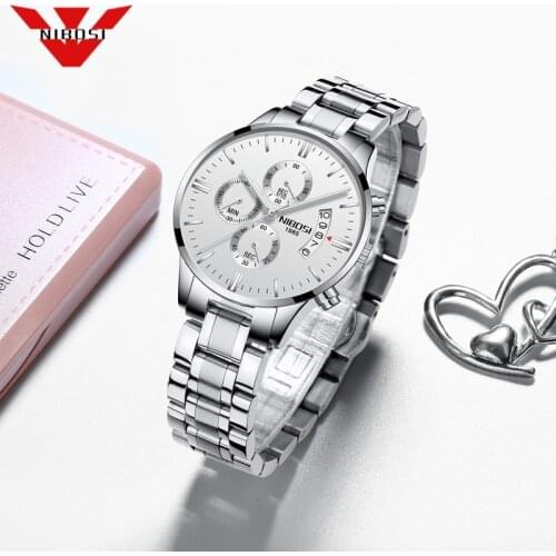NIBOSI Women Watches Famous Luxury Brand Fashion Gold Watches For Ladies Casual Female Quartz Watch Wristwatch Relogio Feminino