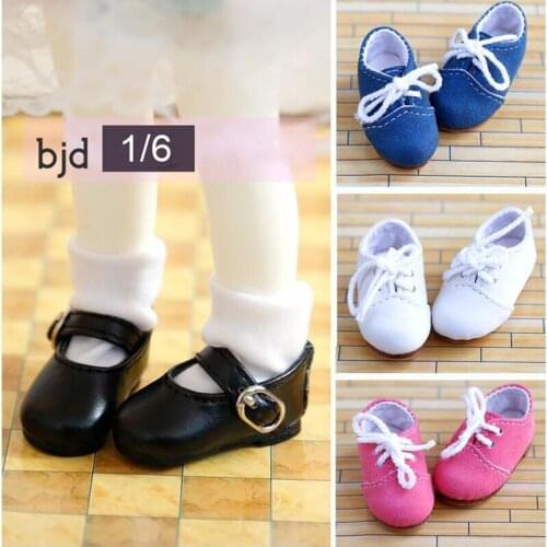 D03-P137 children handmade toy 1/6 BJD.SD Doll Accessories doll colorful lace-up shoes moccasins 1pair