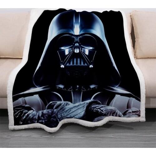 Fleece Blanket Star Wars Soft Warm Coral Winter Sheet Bedspread Darth Vader Sofa Throw Light Mechanical Wash Flannel Blankets