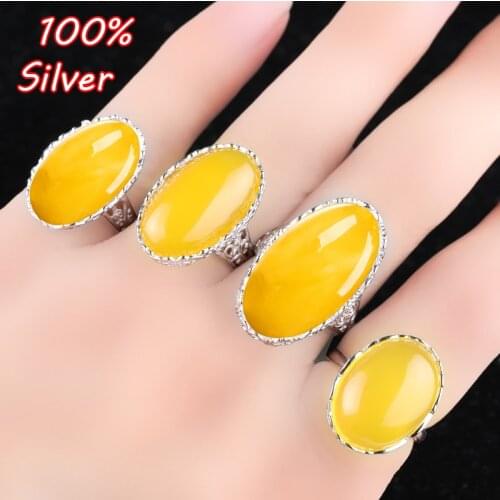 925 Sterling Silver Color Adjustable Ring Blank Settings Fitting 14*23 15*24 Oval Cabochons Tray Jewelry Making