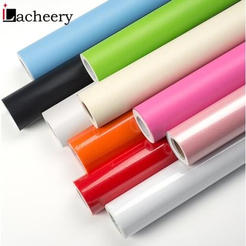Glossy PVC Decorative Film Self adhesive Wallpaper Modern Furniture Renovation Stickers Waterproof Cabinet Glitter Contact Paper