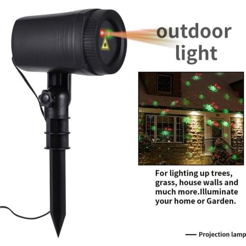 Laser Lights Projector Remote Christmas LED Garden Laser Projector Lights Outdoor Party Xmas Landscape Light