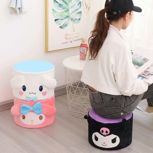 Doll small stool door home shoe changing stool creative childrens bench lazy cute round sofa low stool