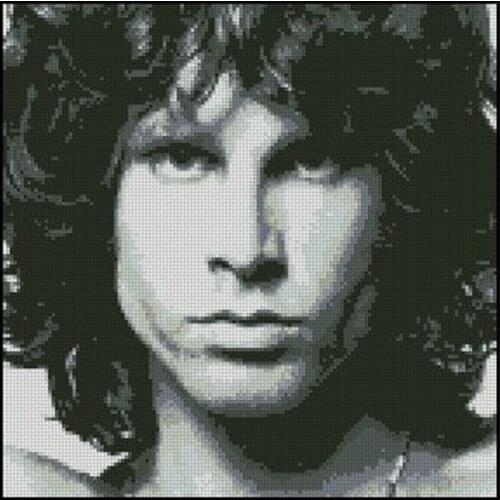 Fashional Manufacturer Jim Morrison Vintage Counted Cross Stitch Kits with 100% Cotton Flosses & Free Shipping for Home Decor