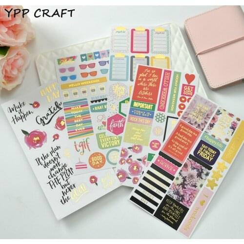 YPP CRAFT Good Day Lovely Sticker set for Scrapbooking DIY Projects/Photo Album/Card Making Crafts
