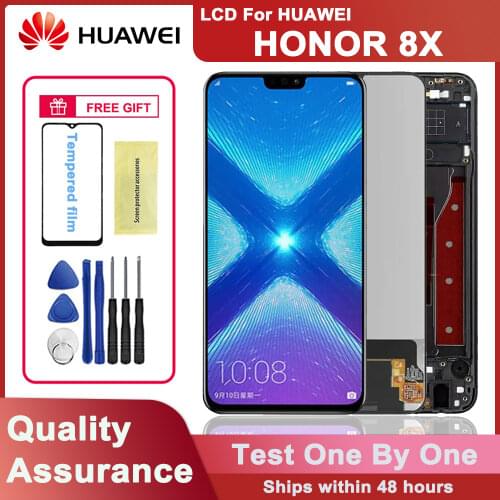 6.5" Original IPS LCD Display For Huawei Honor 8X LCD Touch Screen Digitizer Assembly Replacement with Frame JSN-L21 JSN-L42