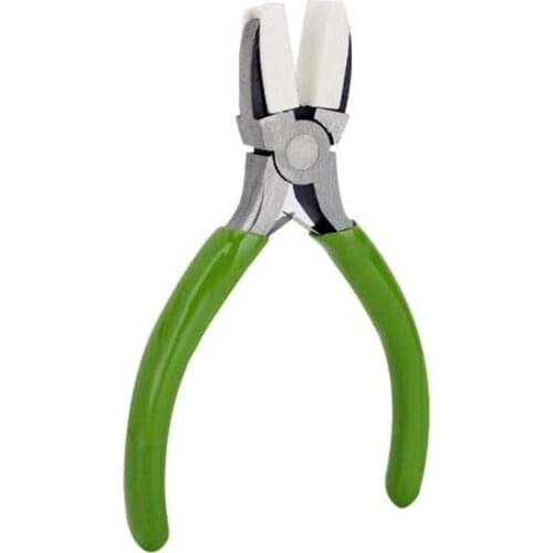 1Pc Plastic Jaw Flat Nose Pliers DIY Jewelry Making Processing Repairing Tool Pliers Basics Nylon Jaw pliers