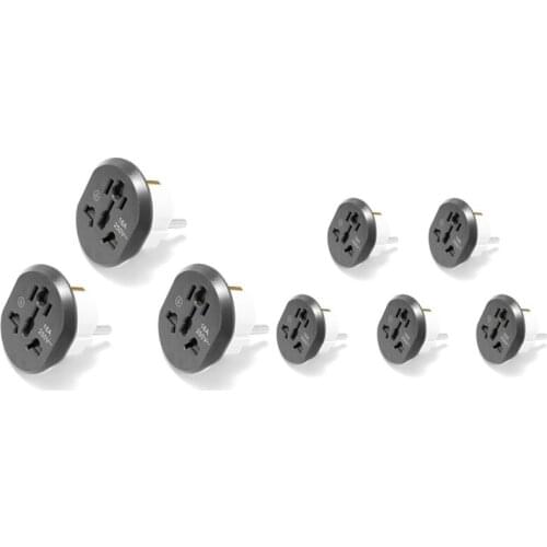 Hot Universal EU Plug Converter EU Adapter 2 Round Pin Socket AU US UK CN to EU Wall Socket AC 16A 250V Travel Adapter