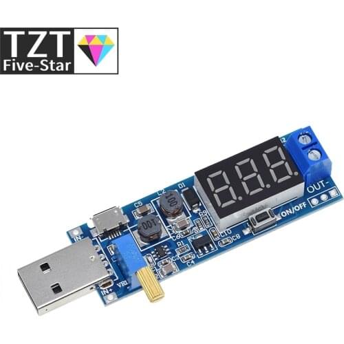 DC-DC 5V to 3.5V / 12V USB Step UP / Down Power Supply Module Adjustable Boost Buck Converter Out DC 1.2V-24V