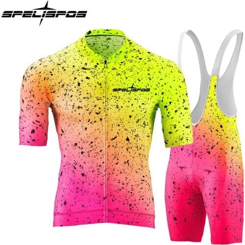 Aero Cycling Jersey Suit Men Summer Bike Clothing Set Quick Dry Cycle Jersey Pro Team Kit Bib shorts Wear Maillot Road Ciclismo