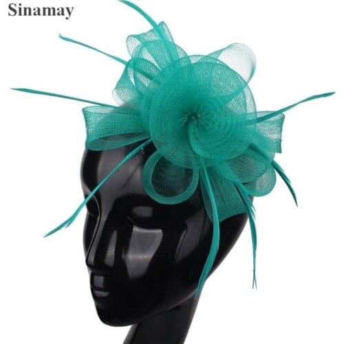 Light Purple Wedding Fashion Headwear For Women Formal Dress Cocktail Race Fascinator Flower Handmade Hair Accessories Cocktail