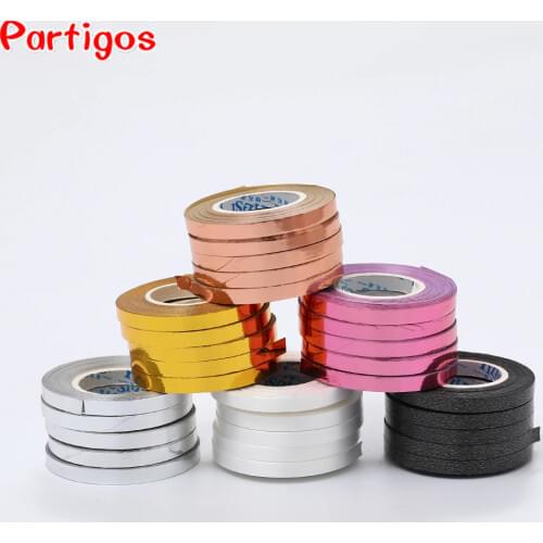 1pcs/lot 5mm*10m Foil Balloon Laser Ribbon Balloon Strings Chain Event&Party Supplies Curling Birthday Party Wedding Decoration