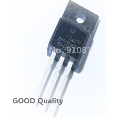 10PCS/LOT SVF12N60F TO-220F 600V 12A Triode transistor In Stock
