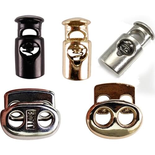 10pc METAL Stopper Toggle Buckle Rope Clamp Cord Locks Drawstring Stops End Button with 4mm holes Sew OnClothes BagShoes NK355