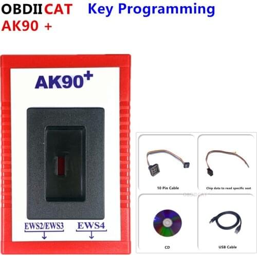 2020 New AK90 plus V3.19 AK90+ OBD2 Car Key Programmer for B-MW CAS/EWS from 1995-2009 AK90 + Key Programming Tool