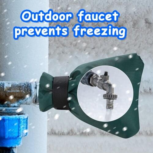 3 Pcs Adjustable Winter Faucet Covers Waterproof Outside Garden Tap Anti Freeze Frost Protection Bags Accessories