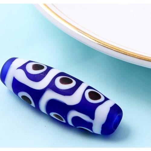 5pcs/lot 12x26 13x35 14x42mm Old Lampwork Beads For Jewelry Making Cylindrical Handmade Lampwork Beads DIY Accessories Bracelet