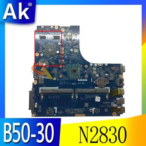 Akemy ZIWB0/B1/E0 LA-B101P Is Suitable For Lenovo B50-30 Laptop Motherboard CPU N2830 GT820M (without fingerprint) 100% Test