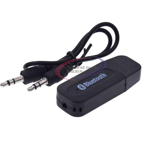 Bluetooth Aux Wireless portable mini Black bluetooth Music Audio Receiver Adapter 3.5mm Stereo Audio for Home Car Mobile Phone