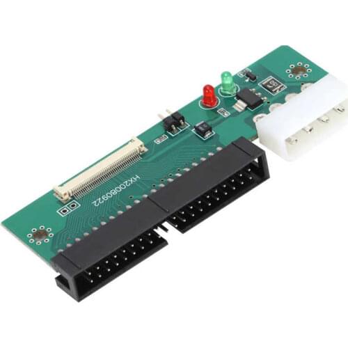 CE ZIF to IDE Adapter 1.8 Inch CE ZIF Micro Drive to 3.5 Inch IDE 40 Pin Adapter with 2 Flat Cables