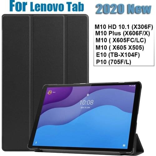 Case for Lenovo Tab M10 FHD Plus 606X 10.3 Smart Cover Funda for Lenovo Tab M10 X306F M10 X505 X606 X605FC/LC10.1" Stand Shell