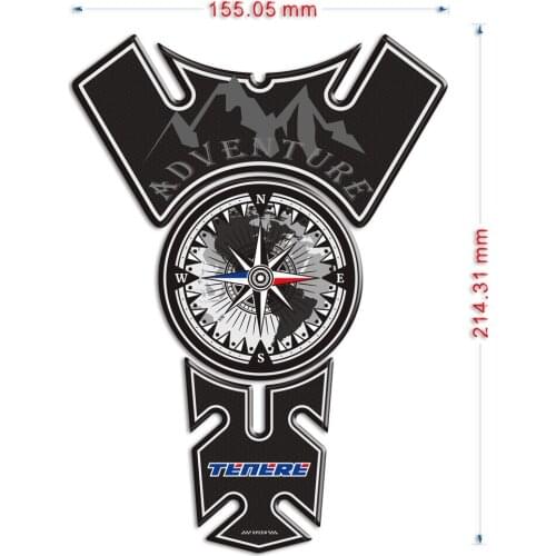 For YAMAHA ADVENTURE TOURING TENERE 700 XT 1200 Tank Pad Protector Stickers SUPER Fuel Gas Emblem Badge Logo Trunk Helmet