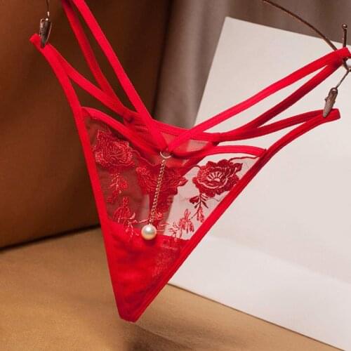 Womens Sexy Thong Porno Transparent Sexy Lingerie Panties Erotic Open Crotch Lace Underwear G-String Briefs Temptation Babydoll