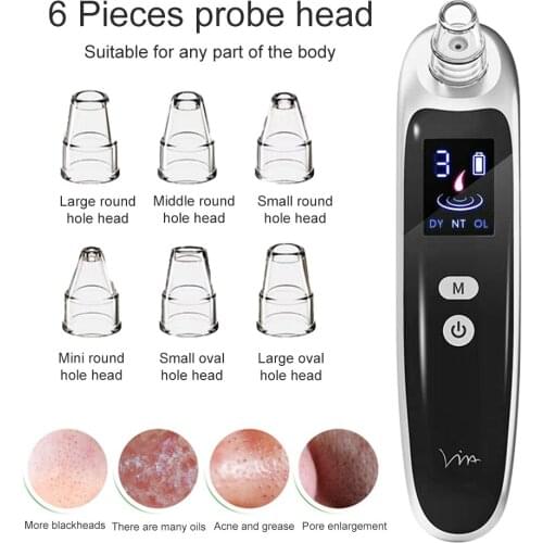Electric Blackhead Remover Pore Acne Vacuum Cleaner Nose Face Deep Cleansing Suction Machine Skin Care Tools Beauty Instrument