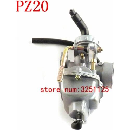 Free shipping Motorcycle PZ20 20mm Carburetor Carb For 50cc 70cc 90cc 110cc 125cc 135 For Kazuma ATV Quad Go kart