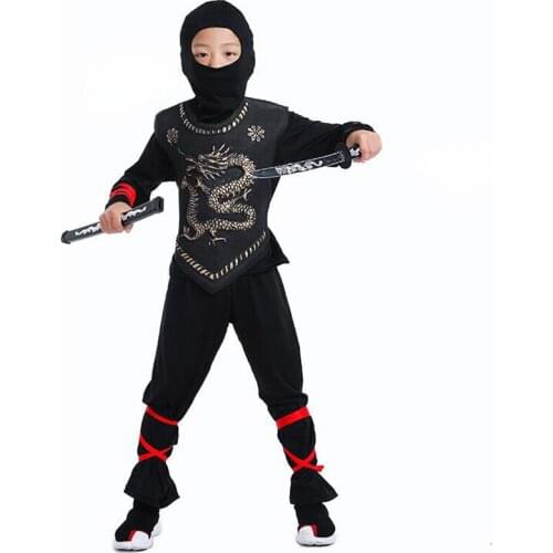 Ninja Costume Kids Ninjago Costumes Halloween Party Superhero Cosplay Boys Japanese Samurai Warrior Fancy Dress Power Ninja Suit