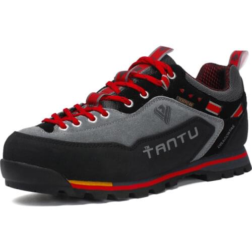 Mens Hiking Shoes Climbing Shoes Anti-collision To Fashion Outdoor Casual Lace-up Sneakers