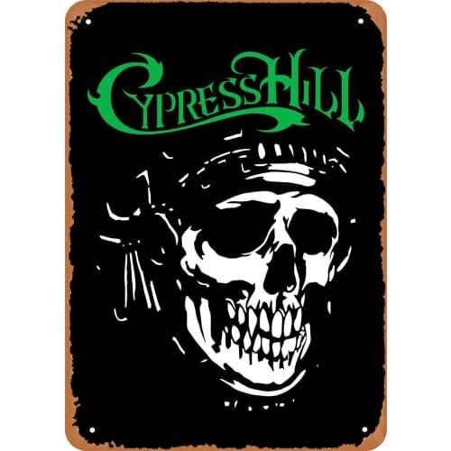 FLmiling Music Cypress Hill Plaque Poster Metal Tin Sign Retro Vintage 8x12 Inch Wall Decor