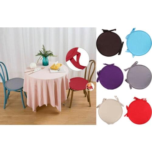 Candy Color Soft Cushions Circle Circular Round Bistro Tie-on Kitchen / Dining / Patio Chair Stool Sofa Seat Pad