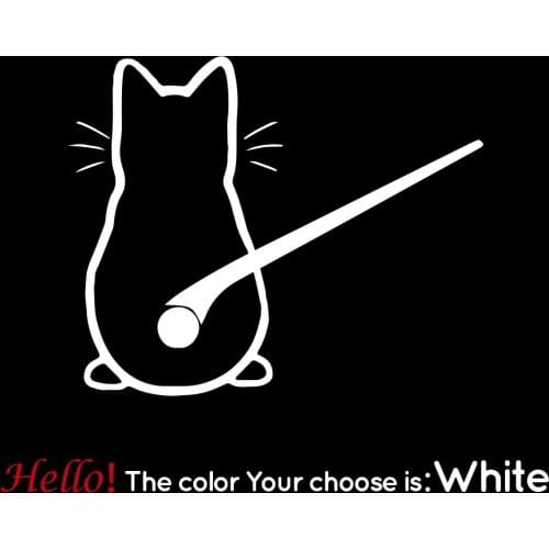 Car Sticker Art Design Funny Cat Car Body Window Rear Glass Auto Decoration Car Styling Decals 11cm*23cm